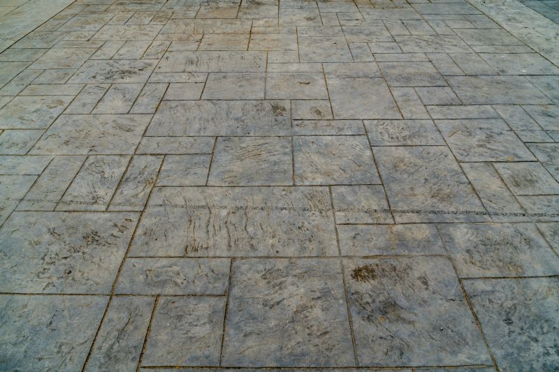Concrete Driveway with Stamps